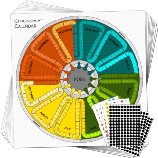 Chrondala Calendar 2026 with Sticker Pack 10-PACK