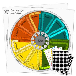 Chrondala Calendar 2026 with Sticker Pack 2-PACK