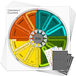 Chrondala Calendar 2026 with Sticker Pack 5-PACK